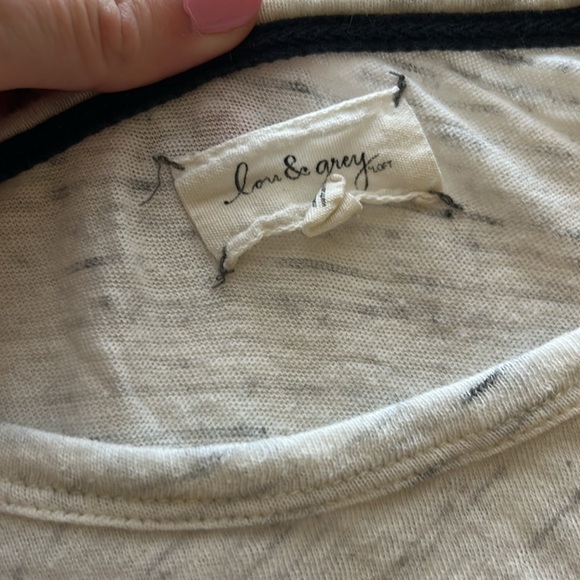 Black and Cream Long Sleeve Tops - Picture 2 of 7